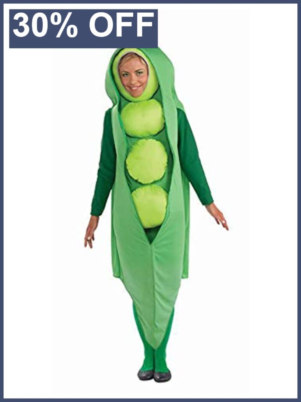 Rubies Pea Pod Costume Adult Standard Foam Tunic Halloween Cosplay